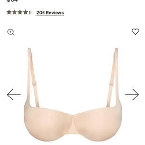 NWT SKIMS Balconette Push-Up Bra - Sand